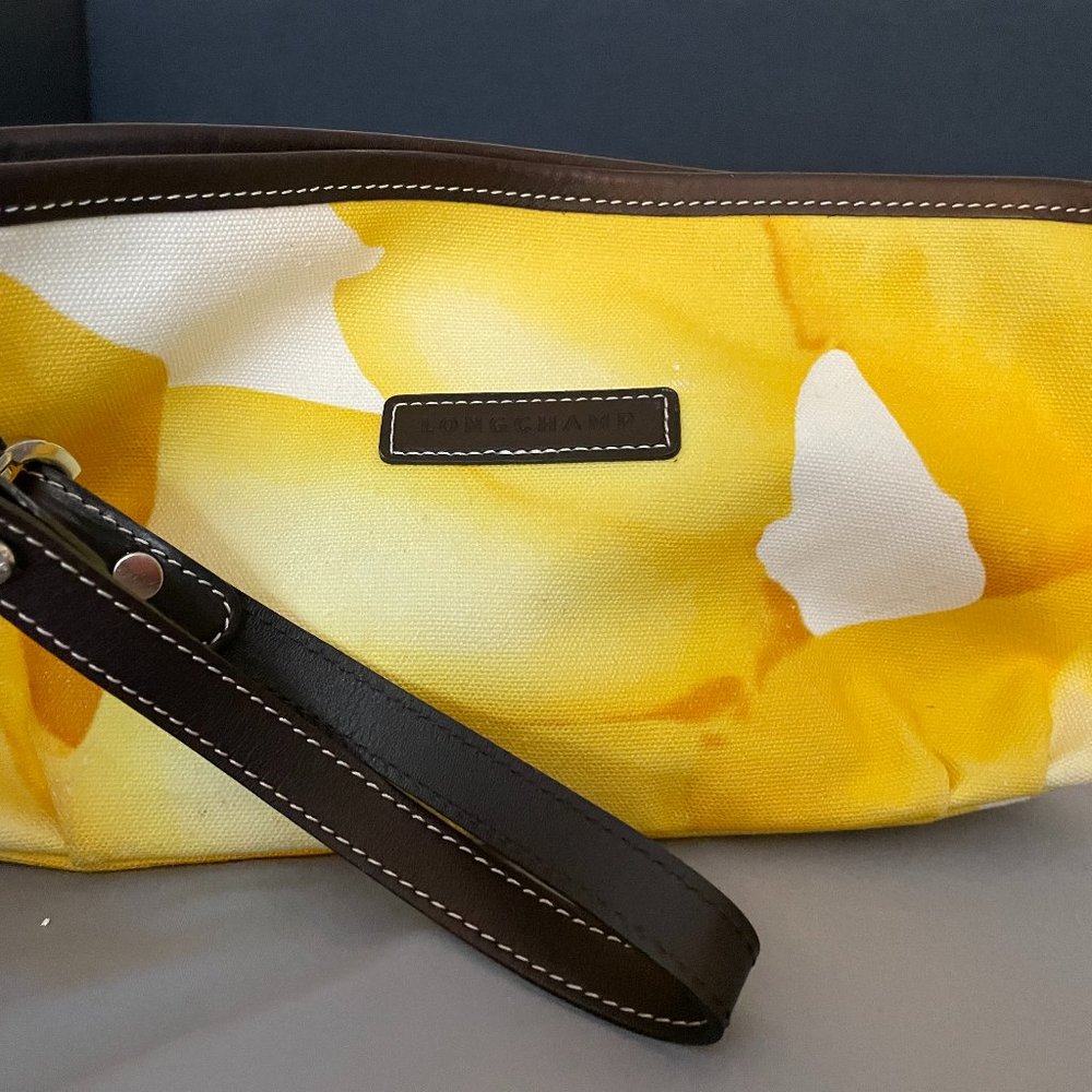 Longchamp Small Yellow Bag with Wrist Strap